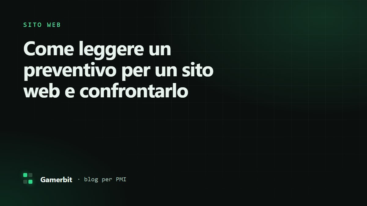 Come leggere un preventivo per un sito web e confrontarlo